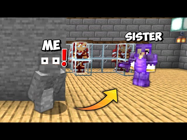 I Stole IRON MAN Suit From My Sister's Underground Base in Minecraft || Trolling Sister #3