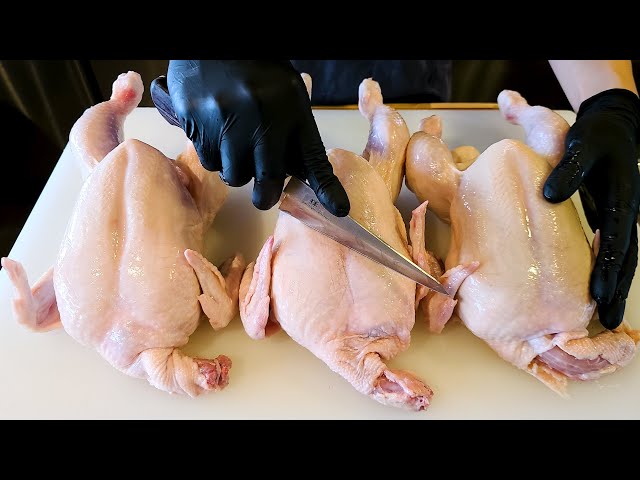 Awesome 20 Yakitori omakase, Amazing chicken cutting Skills, Chicken Skewers, Korean street food