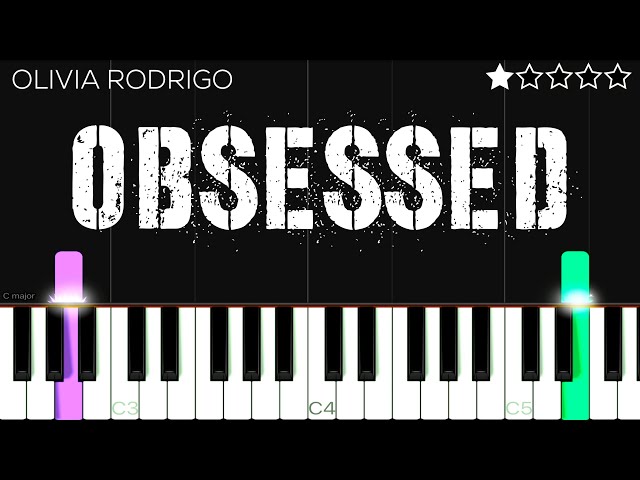 Olivia Rodrigo - obsessed | EASY Piano Tutorial