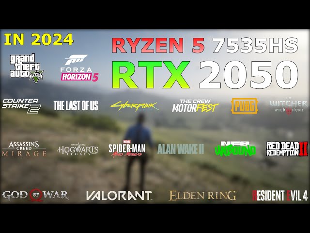 Ryzen 5 7535HS RTX 2050 - Test in 19 Games in 2024 - HP Victus 15