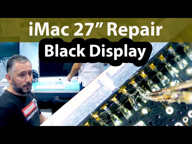 2010 iMac 27" Damaged Display LVDS Connector replacement.