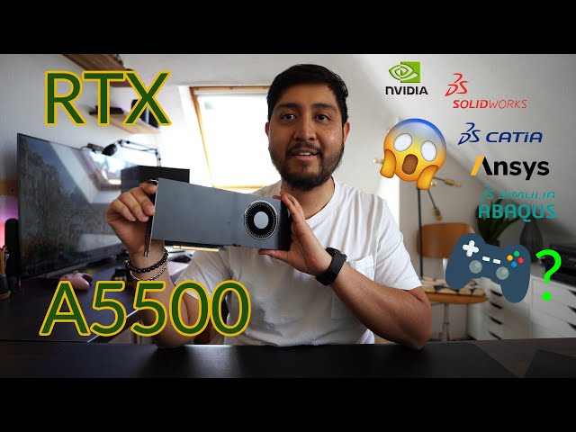 Nvidia RTX A5500 / High-End Professional GPU for Mechanical Engineers / Gaming