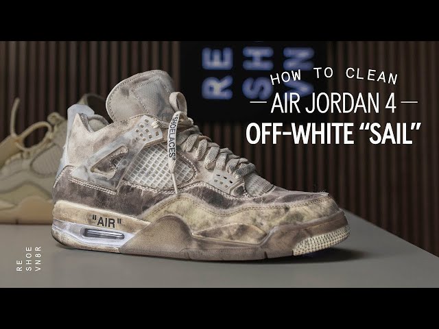 How to Clean Off-White Air Jordan 4