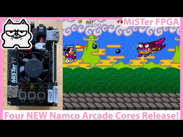 Four NEW MiSTer FPGA Arcade Cores from Jotego! Namco System 1 Time!