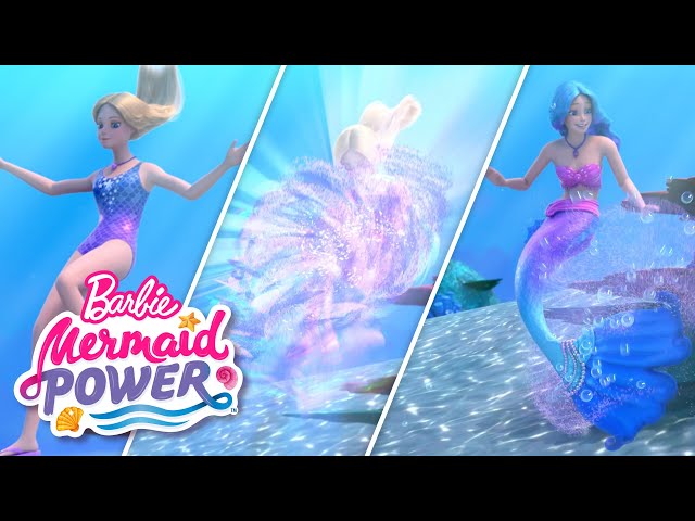 Magical Mermaid Transformations! | Barbie Mermaid Power | Movie Clip