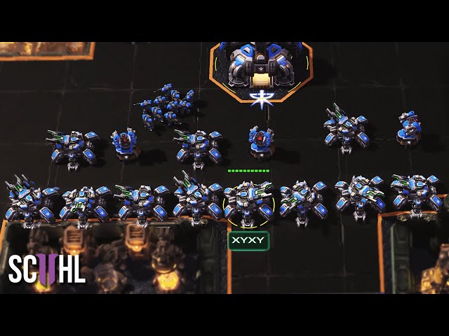 The Great Wall of Siege Tanks - Starcraft 2: XY vs. Coffee