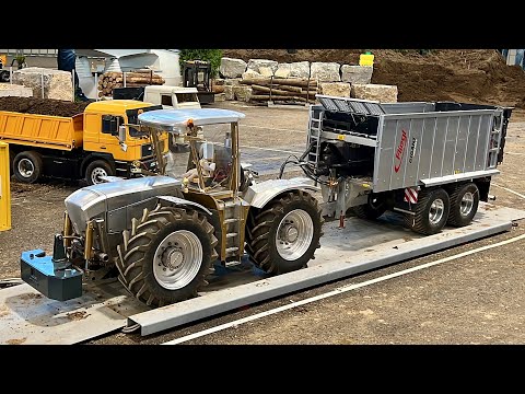 MONSTER RC TRACTOR!! GIANT RC FARMING MACHINES  IN SCALE 1:8, MEGA RC WHEEL LOADER