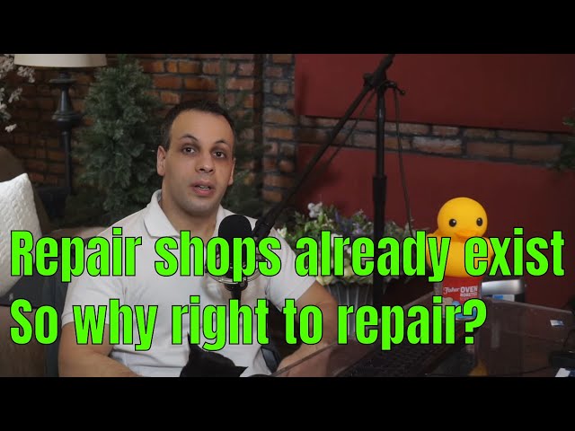 Right to Repair misconception #1; existence of repair shops means we already have it