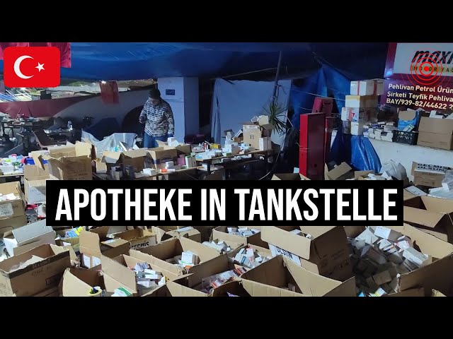 16.02.2023 #Hatay Apotheke in Tankstelle: Kommunisten helfen #Erdbeben Türkiye Komünist Partisi #TKP