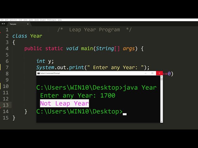 Java program to check input year is leap year or not | Learn Coding
