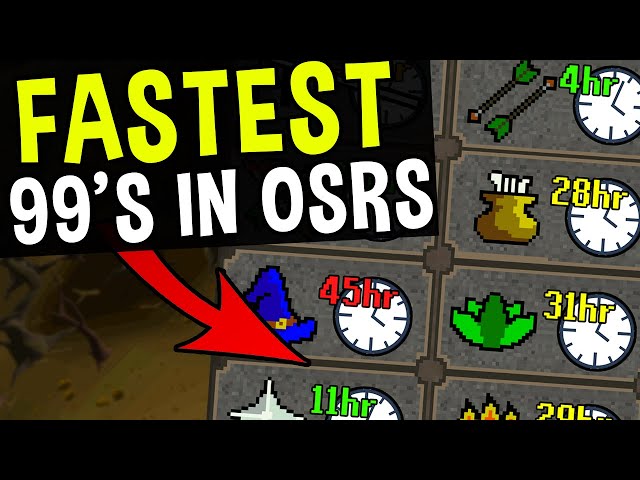 What are the Fastest Lvl 99's in Oldschool Runescape? [OSRS]