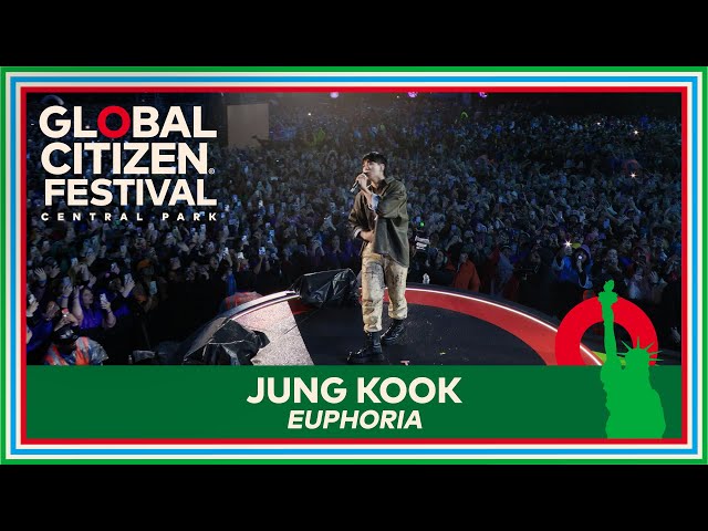 Singer Jung Kook Performs BTS Song ‘Euphoria’ | Global Citizen Festival 2023