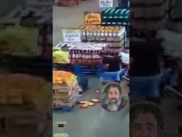 Man With History Snaps And Throws A Shopping Cart
