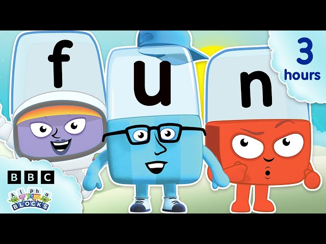 🐣 E is for Easter! 🌷 | 3 Hours of Spelling 📚 | Learn to Spell with ABC | Alphablocks