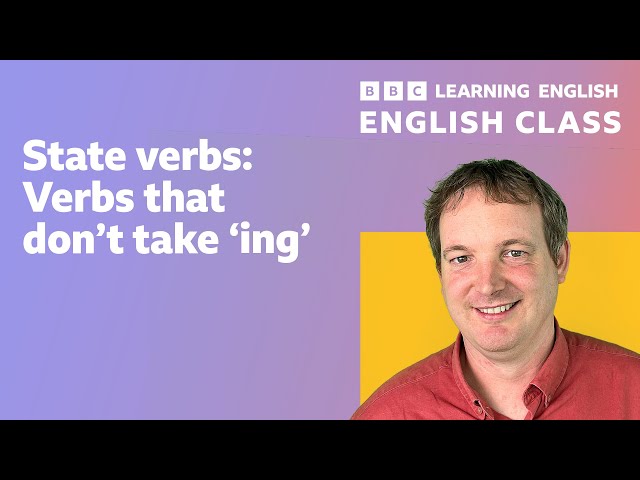 Live English Class: State verbs