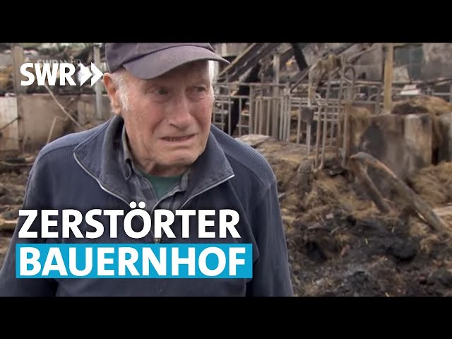 Schreckliche Bilder nach Brand auf Bauernhof | SWR Aktuell