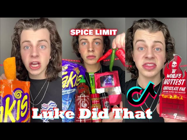 Luke Did That TikTok 2023 | Luke Did That Eats Everything Spicy