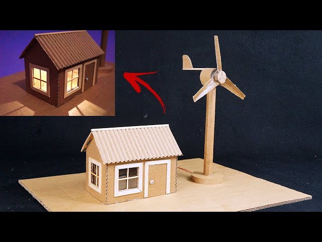 Amazing model of Mini-Wind Generator for school