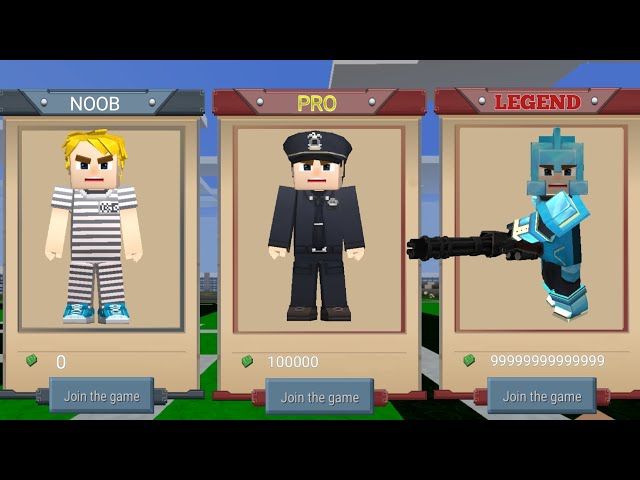 NOOB vs PRO vs LEGEND in JailBreak Funny Moments - BlockmanGo