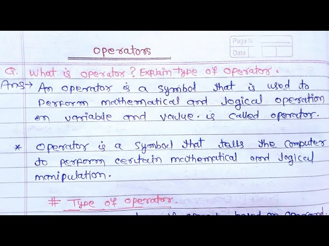 Operator in C language in hindi | Types of operator in C programming