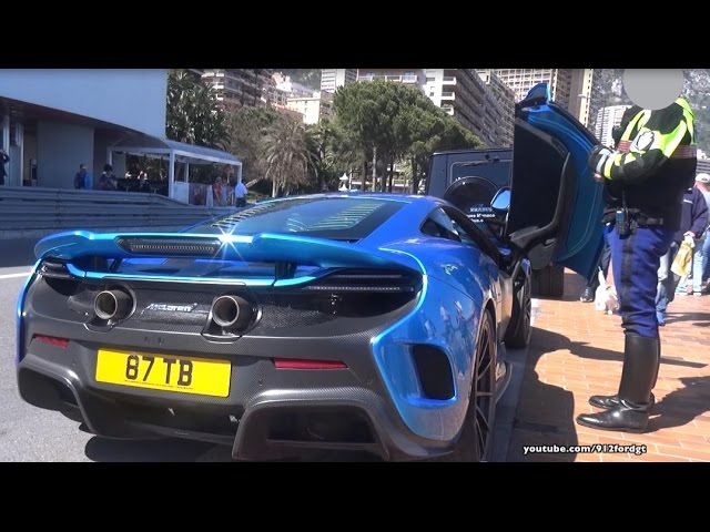 Shmee150 stopped by the Police in Monaco in his Mclaren 675 LT