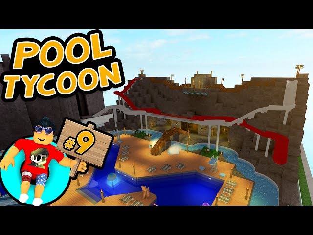Pool Tycoon #9 - DUAL WATERSLIDES | Roblox