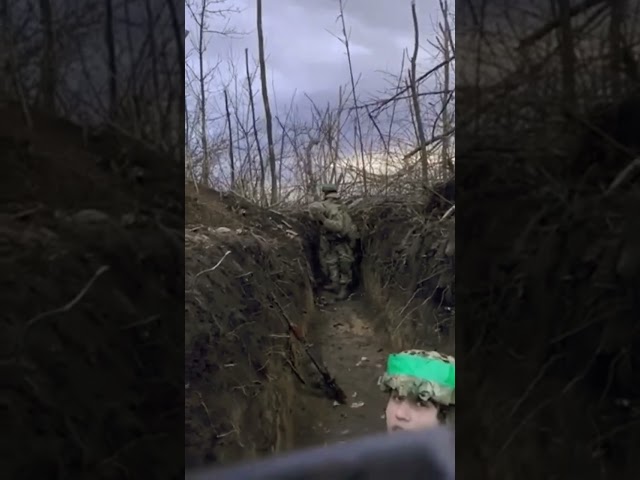 Ukrainian Troops Forced to Duck for Cover as Russian Rocket Comes Whizzing By!