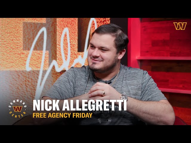 Nick Allegretti is here to be a LEADER | Free Agency Friday | Command Center
