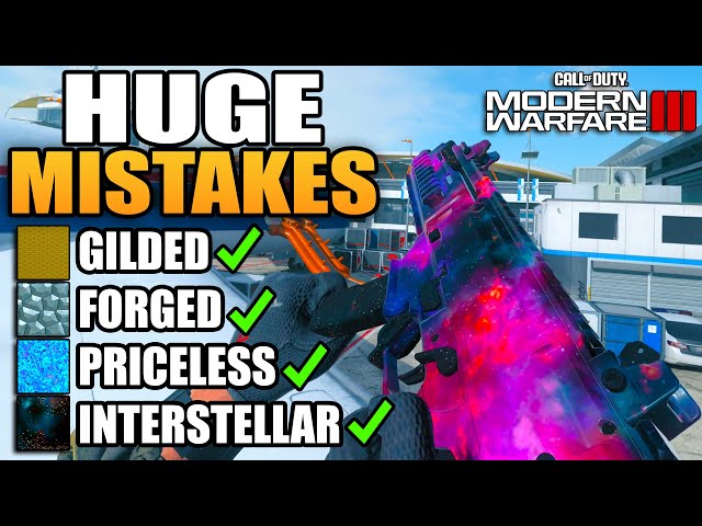 7+ Huge Mistakes You are Making While Unlocking Interstellar Camo | Modern Warfare III