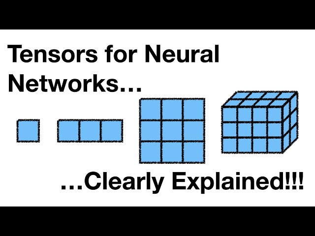 Tensors for Neural Networks, Clearly Explained!!!