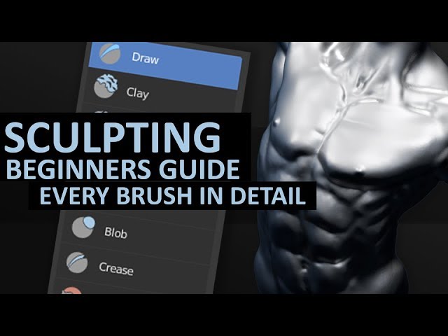 Sculpting in Blender 2.8 | Beginners Detailed Guide | Every Brush