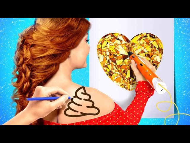 COLORFUL DRAWING CHALLENGES AND FANTASTIC PAINTING IDEAS || DIY Crafty Hacks By 123 GO! Genius