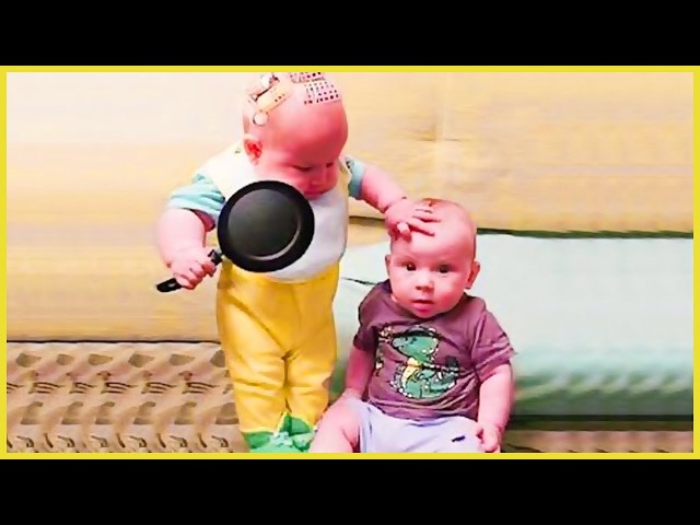 TOP Trending Baby Video: Funniest Twin Baby EVER!! 5-Minute Fails