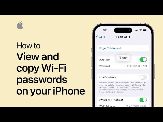 How to see the WiFi Password on your iPhone