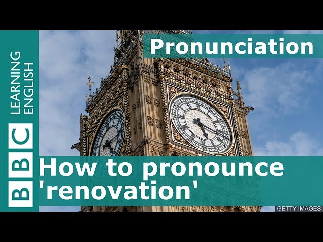 How to pronounce 'renovation'