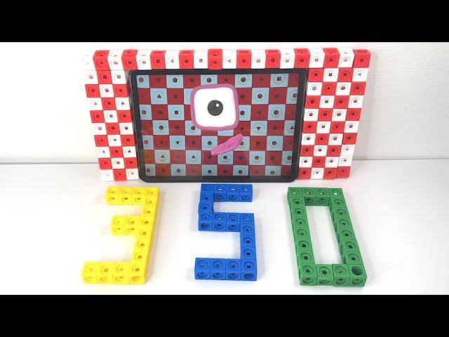 DIY Numberblocks 1 to 350 Math Link Cubes Learn to count Big Numbers Counting to Three Hundred Fifty