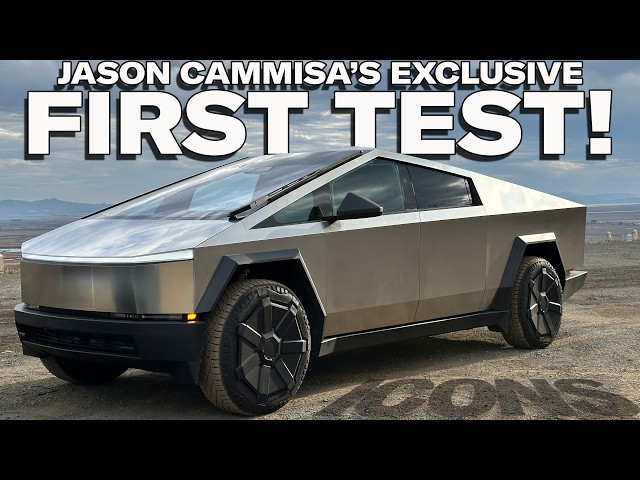 Exclusive 2024 Tesla Cybertruck Full Review & Drag Race w R1T & Hummer  — Jason Cammisa on the ICONS