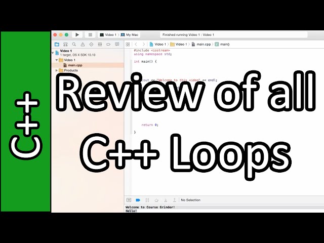 Review of all Loops - C++ Programming Tutorial #20 (PC / Mac 2015)