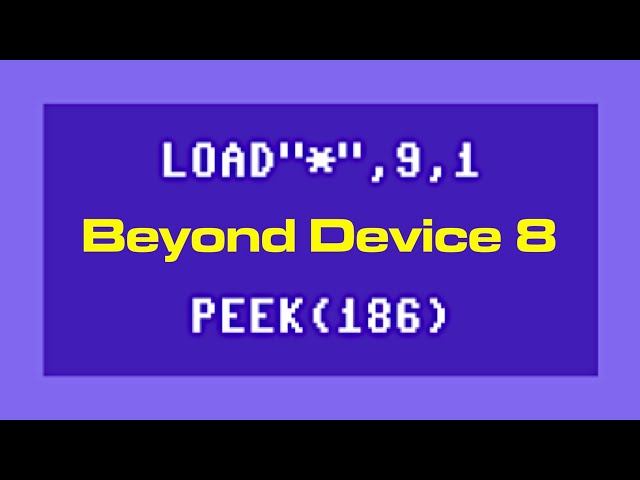 LOAD"*",9 : Beyond Device 8 on Commodore 64