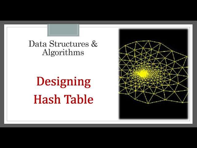 Designing a Hash Table | Hash Function | Collision Resolution | Knowledge Center