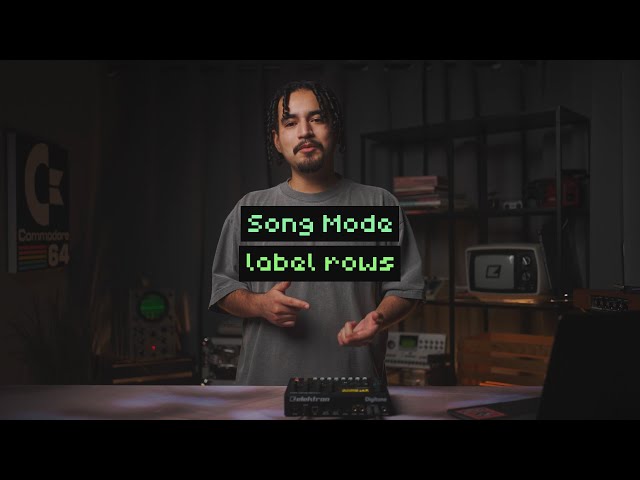 Labeling patterns and rows in Song Mode on Digitone // Song Mode Tutorial