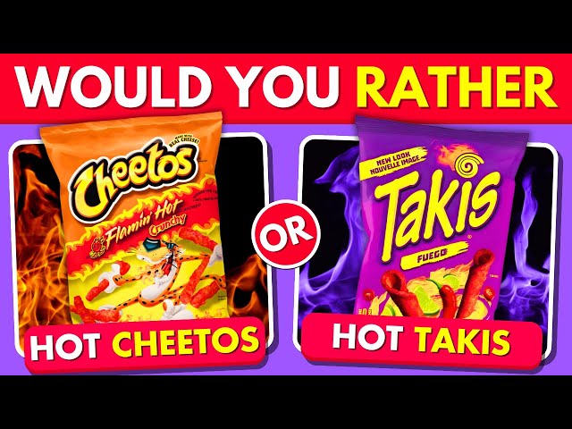 Would You Rather...? Junk Food Edition 🍟🍔