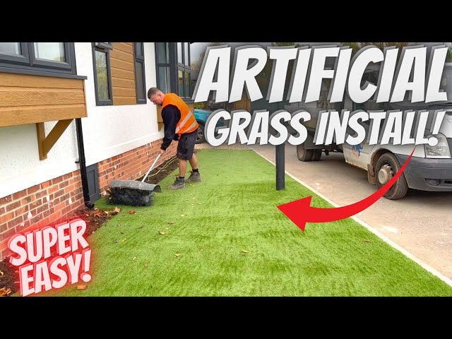 How To Install ARTIFICIAL GRASS Like A PRO! *SUPER EASY*