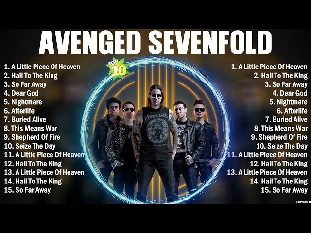 Avenged Sevenfold Greatest Hits Playlist Full Album ~ Best Rock Songs Collection Of All Time
