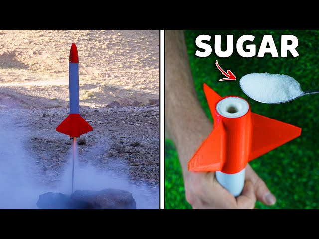 How to Make Sugar Rocket  - turning sugar into rocket (easy)