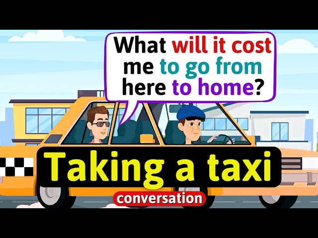 Places in the city - Taking a taxi (There is there are) - English Conversation Practice - Speaking