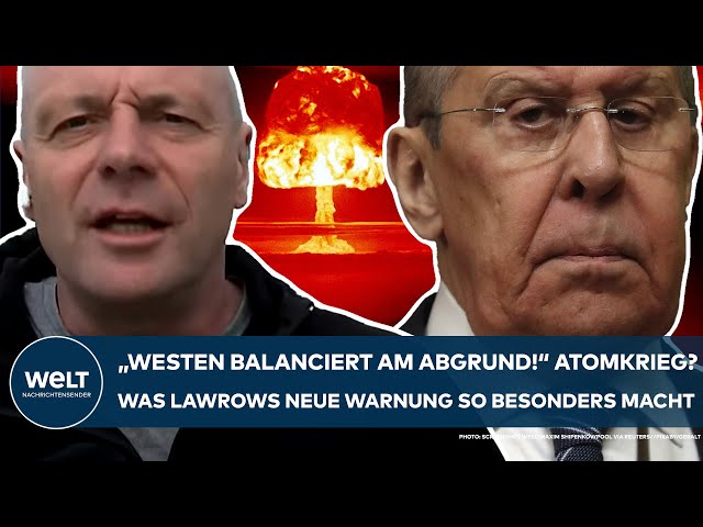 PUTINS KRIEG: "Der Westen balanciert am Abgrund!" Atomkrieg? Was Lawrows Warnung so besonders macht!