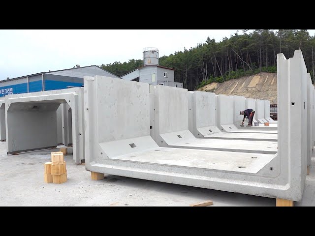 Process of Making Big Water Pipe. Amazing Korean Concrete Plant