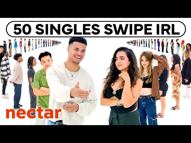50 strangers swipe on each other | vs 1