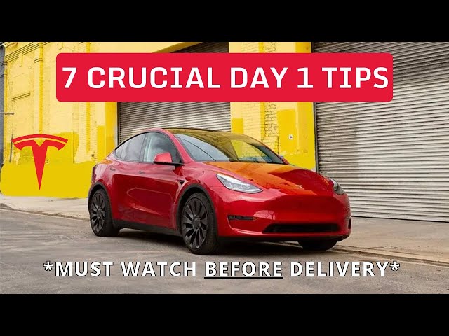 7 CRUCIAL Day 1 Tips | Tesla Model Y